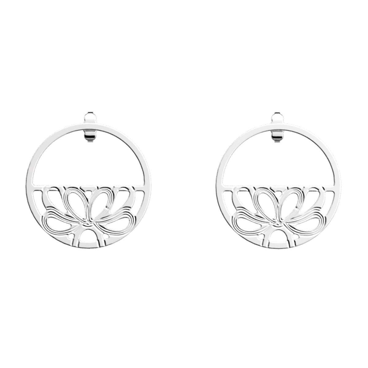 Boucles d'oreilles pendantes Les Georgettes Flora
30 mm argentées