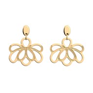 Boucles d'oreilles  Les Georgettes Flora
25 mm dorées