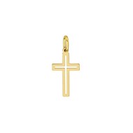 Pendentif Brillaxis croix ajourée or jaune 18 carats