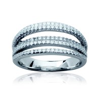 Bague Brillaxis argent volume