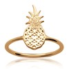 Bague Brillaxis Ananas plaqué or - vue V3