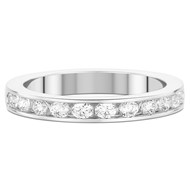 Alliance Brillaxis diamants serti rail or blanc