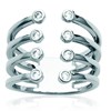 Bague Brillaxis multi rangs ouverte - vue V3