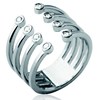 Bague Brillaxis multi rangs ouverte - vue V4