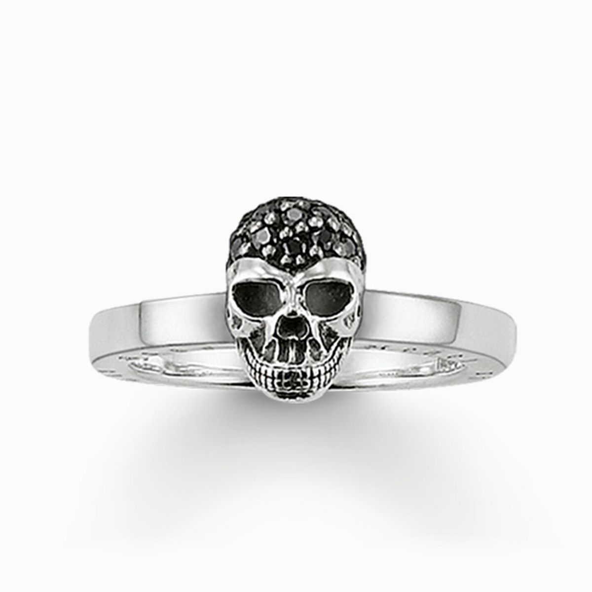 Bague Thomas Sabo Tête de mort noire