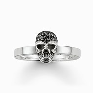 Bague Thomas Sabo Tête de mort noire