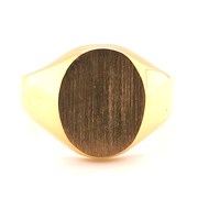 Chevalière homme Brillaxis or jaune 9 carats