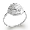 Bague Brillaxis Plaque Soleil argent - vue V3