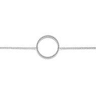Bracelet Emma et Chloé cercle boule maille jaseron