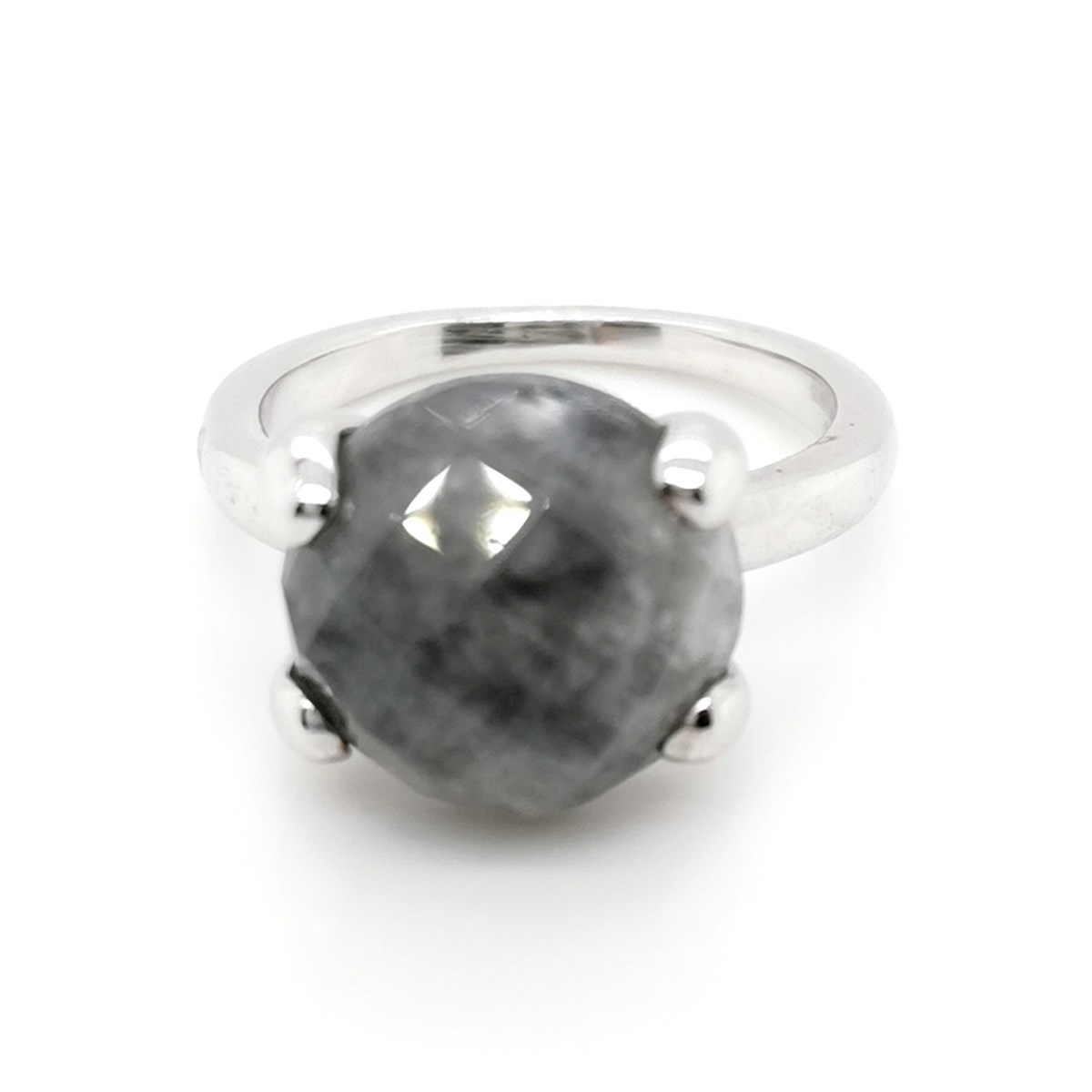 Bague 950 Milano argent quartz gris
collection Tortona