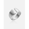 Bague Agatha large ouverte argent  Aperta - vue V3