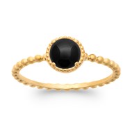 Bague Brillaxis Agate Noire