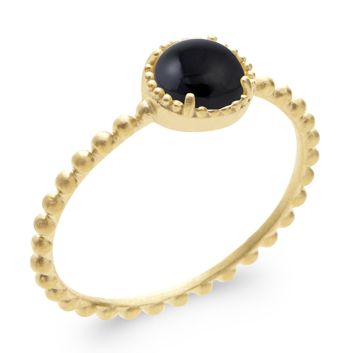 Bague Brillaxis Agate Noire - vue 3