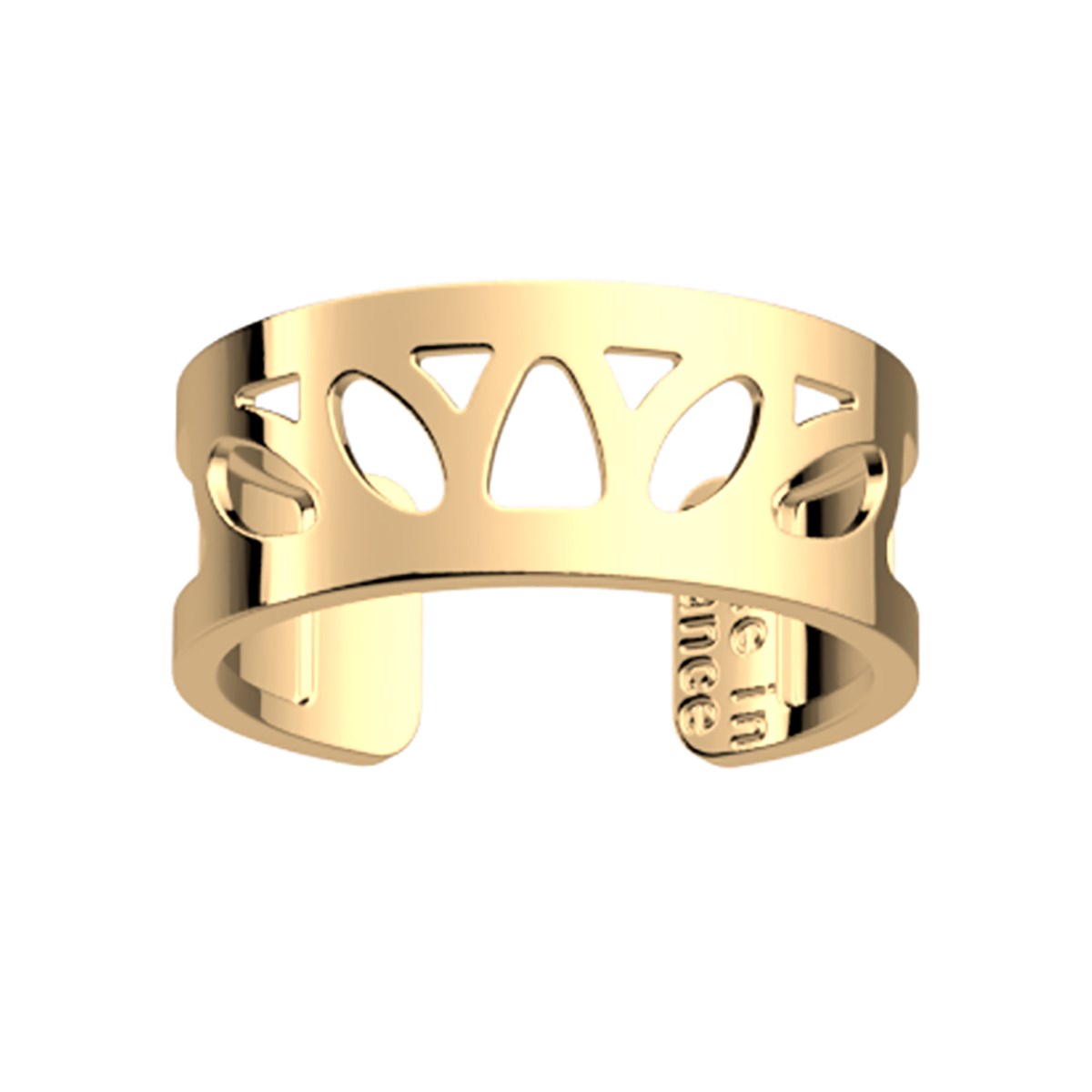 Bague Les Georgettes Lotus dorée 8mm - vue 2