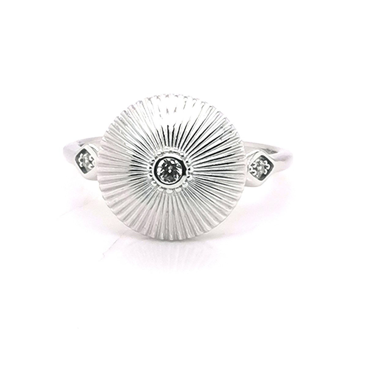 Bague Saunier Gatsby argent oxydes