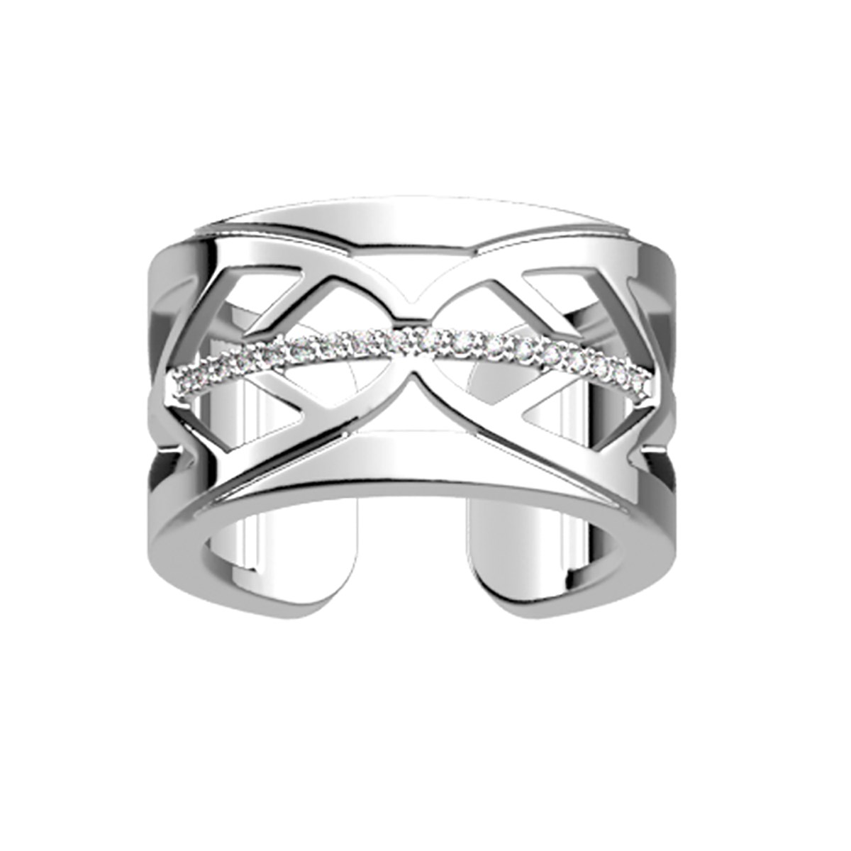 Bague Les Georgettes Faucon argentée 12 mm
Collection Les Précieuses - vue 2