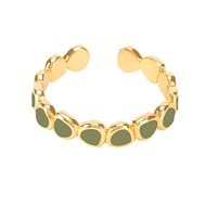 Bague Bangle up collection Lumi vert olive