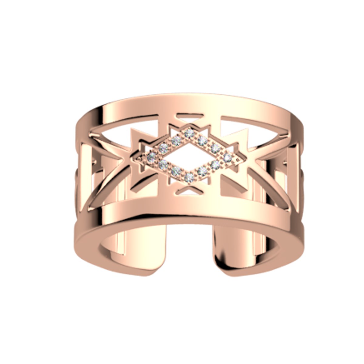 Bague Les Georgettes Sioux rosée 12mm
Collection Les Précieuses - vue 2
