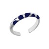 Bague Les Cadettes Girafe bandeau bleu - vue V1