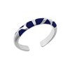 Bague Les Cadettes Girafe bandeau bleu - vue V2