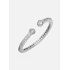 Bague Agatha ouverte argent oxydes Unique - vue V2