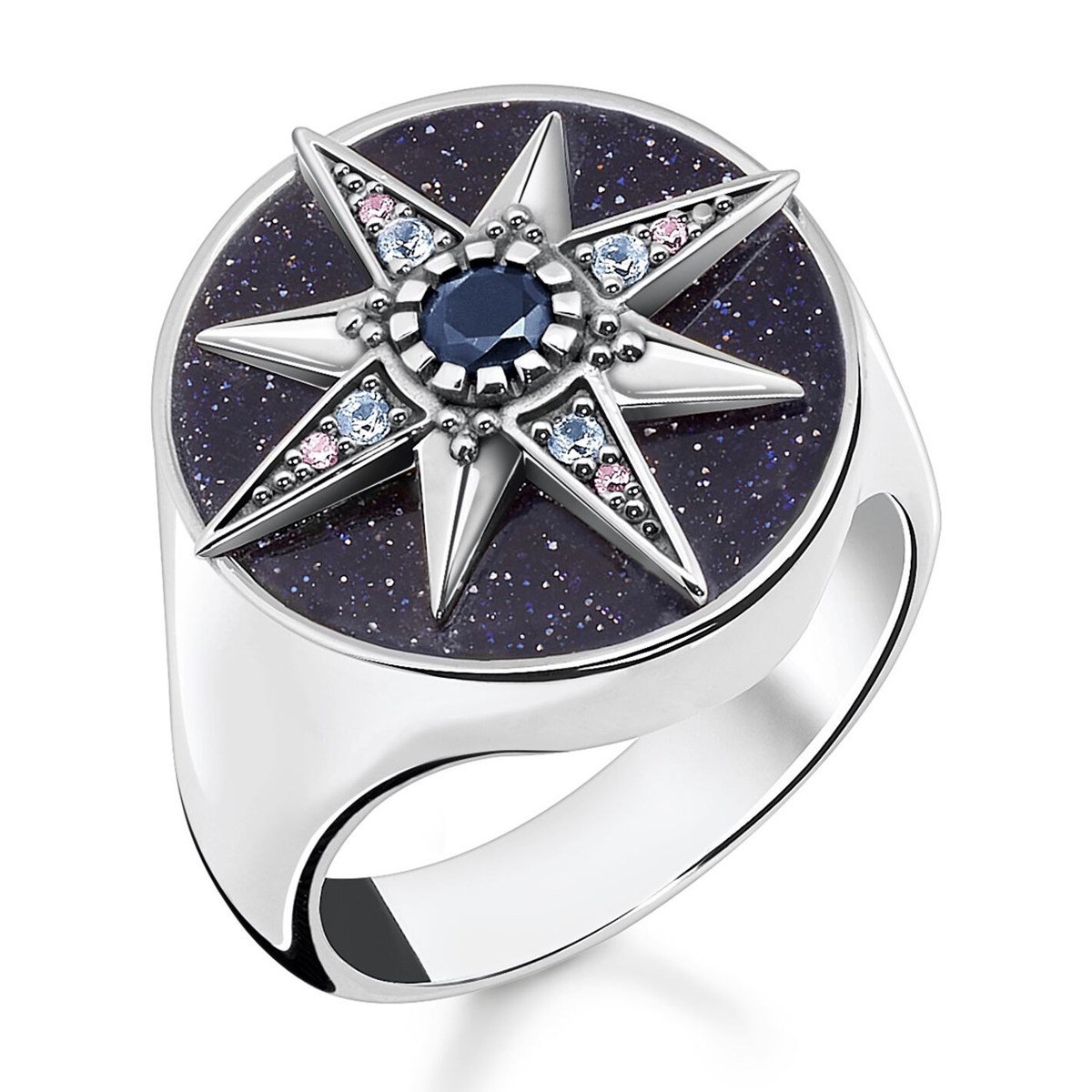 Bague Thomas Sabo Royalty étoile argent