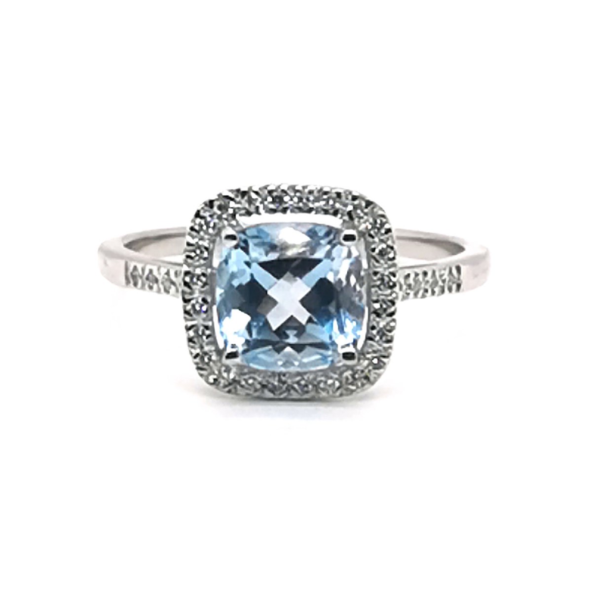 Bague Brillaxis or topaze entourage diamant