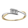 Trilogie Brillaxis or bicolore 18 carats oxydes - vue V2