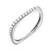 Bague Agatha argent carré oxydes - vue V1