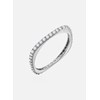 Bague Agatha argent carré oxydes - vue V2