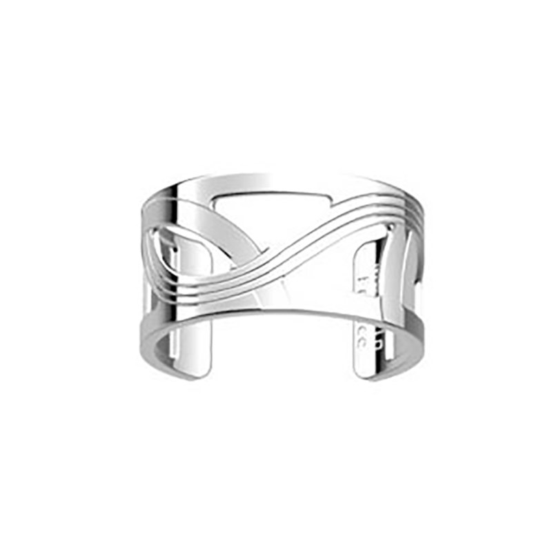 Bague Les Georgettes Enlacement argentée 12 mm - vue 2
