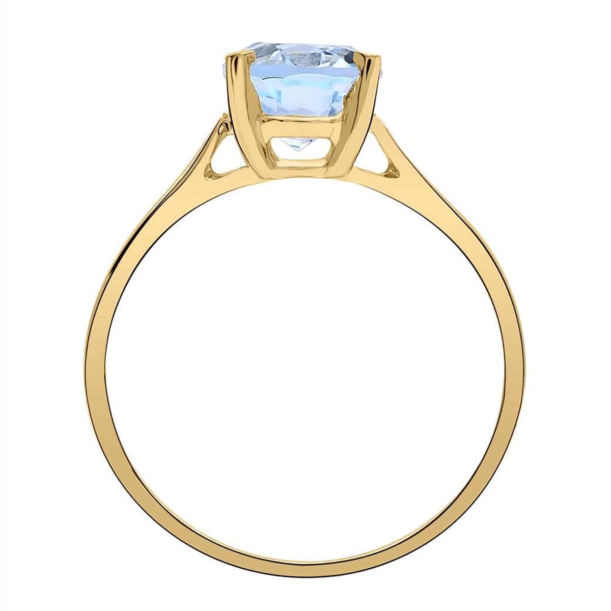 Bague Brillaxis or jaune 9 carats topaze - vue 2