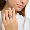 Bague Thomas Sabo argent vague empierrée - vue V2