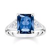 Bague Thomas Sabo argent pierre bleu marine - vue V1