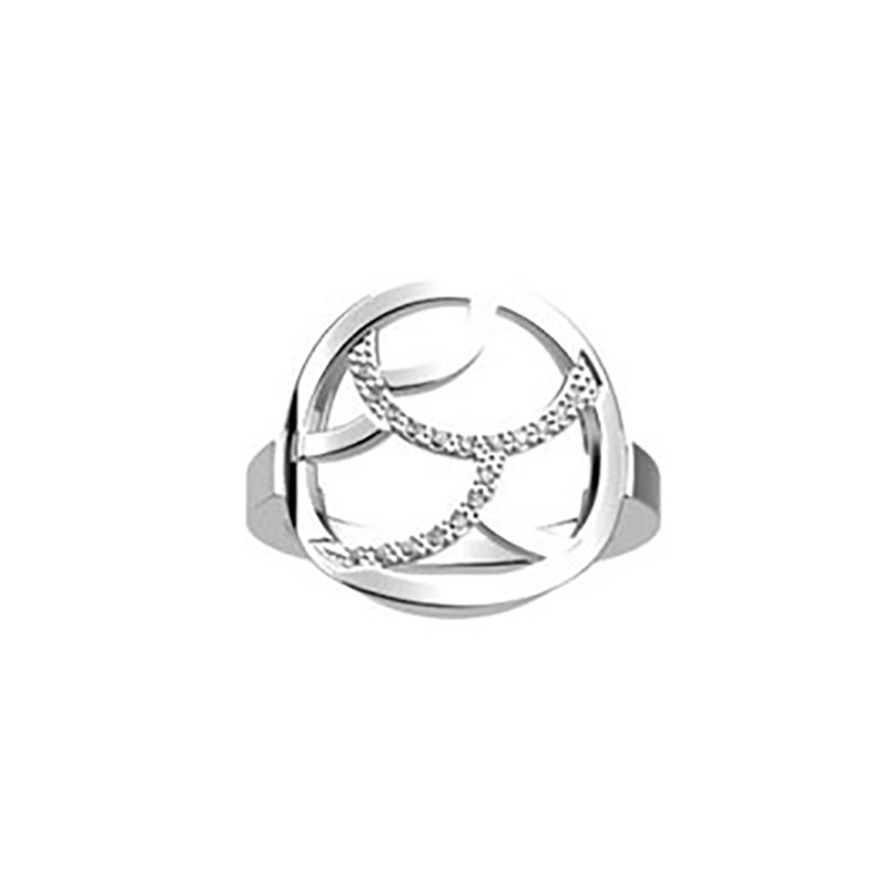 Bague Les Georgettes Gourmandise argentée 16mm
Collection Les Précieuses - vue 2