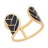 Bague Les Cadettes Tresse laque noire - vue V2