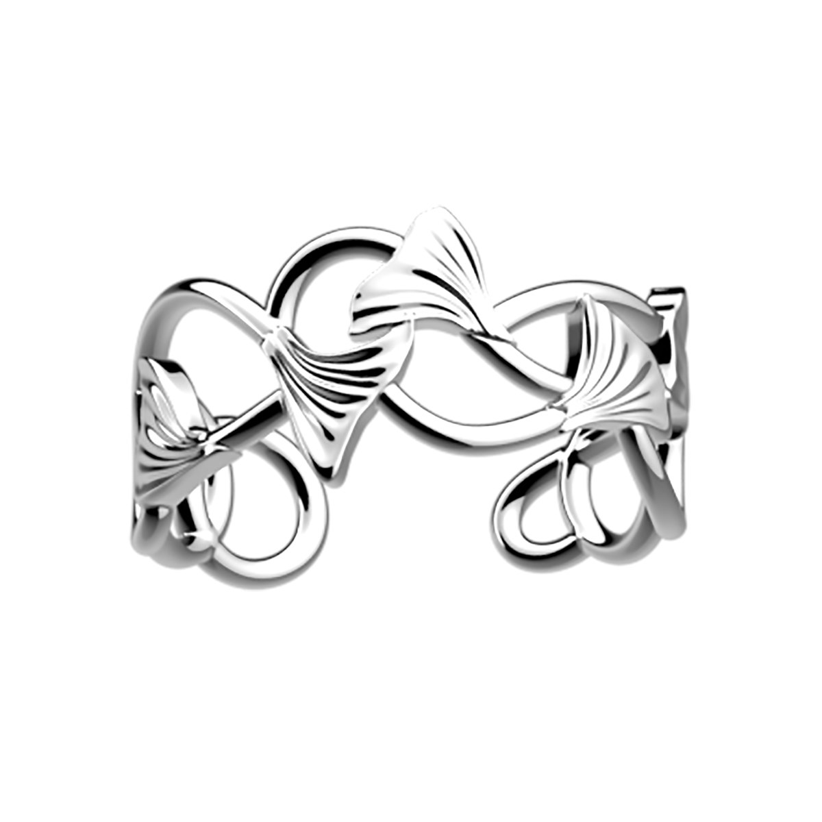 Bague Les Cadettes Flamenco argentée - vue 2
