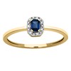 Bague Brillaxis saphir diamants - vue V2
