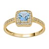 Bague Brillaxis topaze oxydes en or 9 carats - vue V1
