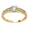 Bague Brillaxis oxydes en or jaune 9 carats - vue V1
