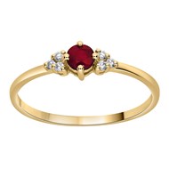 Bague Brillaxis rubis