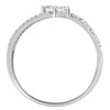 Bague Brillaxis toi et moi oxydes de zirconium - vue V4