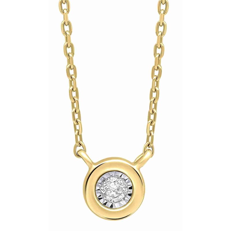 Collier diamants en or 375