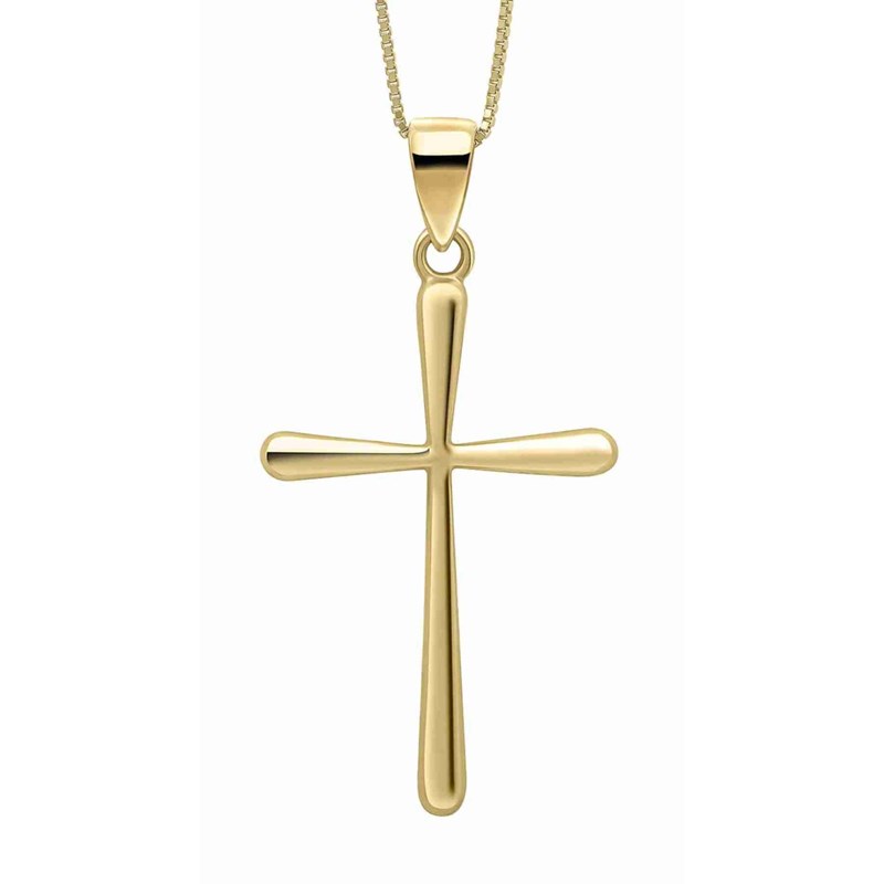 Collier croix en or 375