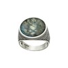 Bague Chevalière Homme Poétique Labradorite Argent - vue V1