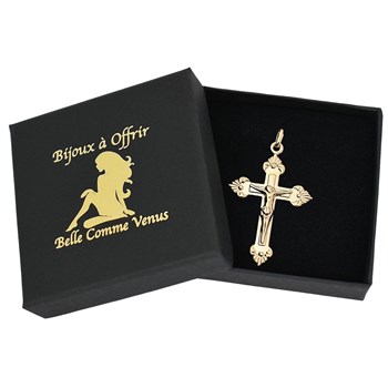 Cross crucifix Christ pendant Gold-plated 750 3 microns