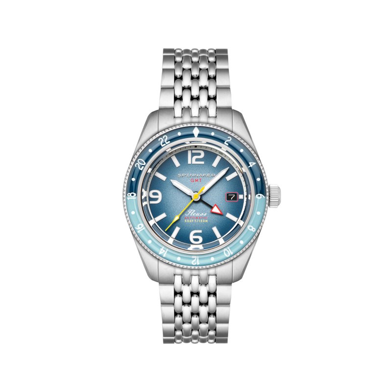 Fleuss GMT Automatic - NEBULA BLUE - Montre homme - Mouvement japonais automatique GMT