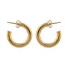 Boucles d'oreilles acier jaune - vue V1