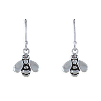 925 Sterling Silver Earrings Bee
