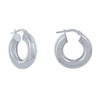 Boucles d'Oreilles Argent Créoles Rondes Épaisses 2cm - vue V1